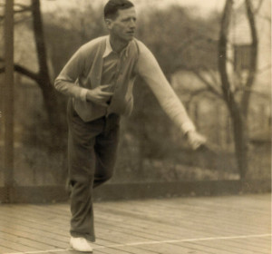 Earle Gatchell on first court.