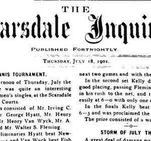 When tennis was the talk of the town - 1901