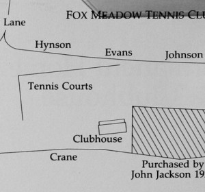 FMTC property, 1927, showing land purchased from Emily Butler in 1923 and parcel sold to John Jackson in 1926