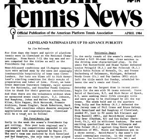 Jim McCready reported on the Presidents Cup and the Cleveland Nationals in the April edition of Platform Tennis News.
