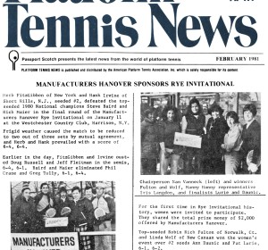 Platform Tennis News Feb 1981