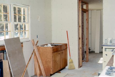 New kitchen under construction