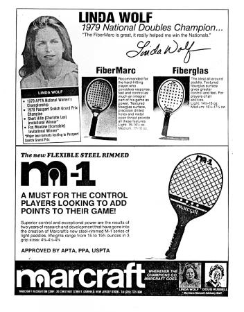 Advertisement for the Marcraft FiberMarc paddle