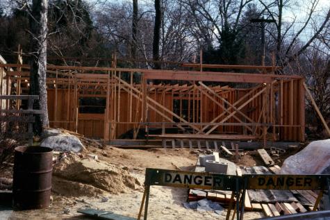 Construction of addition to original clubhouse