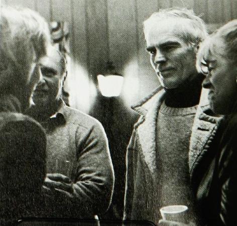 Nancy Phelps discusses with John Ware and Ann Brown the games that got away.