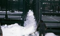 Dealing with snow before the days of snow-blowers