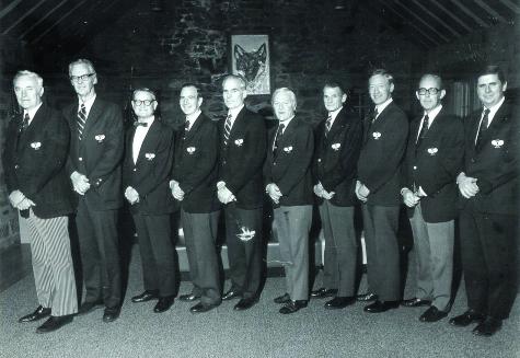 On January 22, 1978, ten past presidents of the APTA met at Fox Meadow Tennis Club. The APTA jacket patches reflect membership in the “President’s Council.”