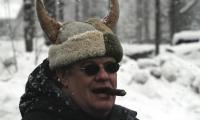 Dave Kjeldsen, founder of Viking Athletics, with his familiar horned hat