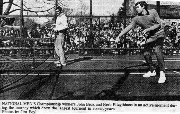 John Beck and Herb Fitz Gibbon, 1974 Men's Nationals Champions