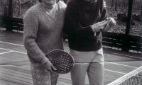 Gloria Dillenbeck and B. J. Debree after winning their 3rd National Title at Montclair Golf Club, NJ in 1973