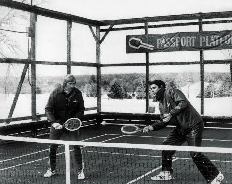 Irvine and Fitz Gibbon during a Passport Tournament