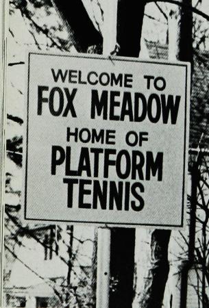 New Fox Meadow Tennis Club  sign
