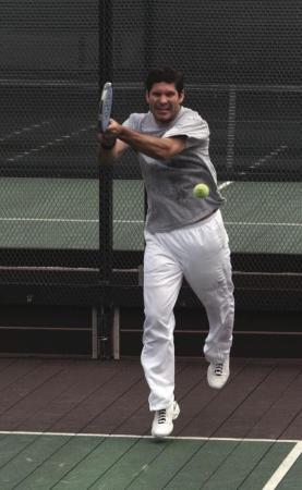 David Caldwell in the finals of the 2009 Mixed Nationals