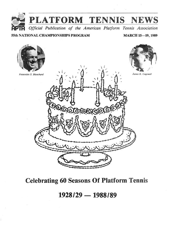 1989 Nationals and President's Cup Tournament Brochure