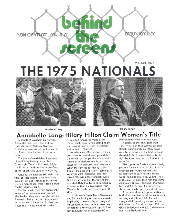 Behind the Screens - March 1975