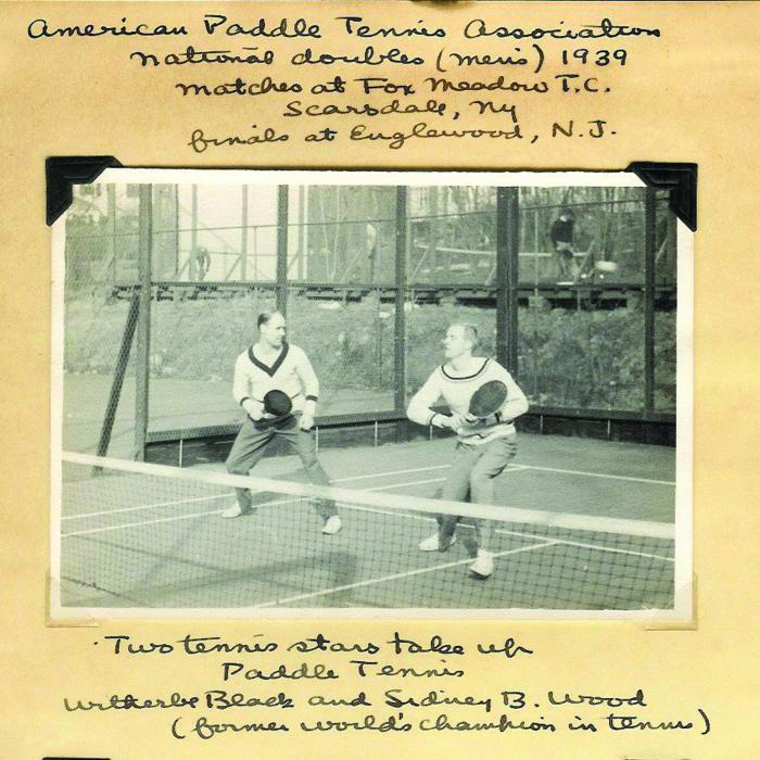 Men’s Doubles Nationals, 1939. Witherbe Black (left) and Sidney B. Wood, winner of Wimbledon in 1931.