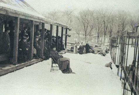 A snowy day didn’t discourage the crowd of spectators at Fox Meadow Tennis Club.