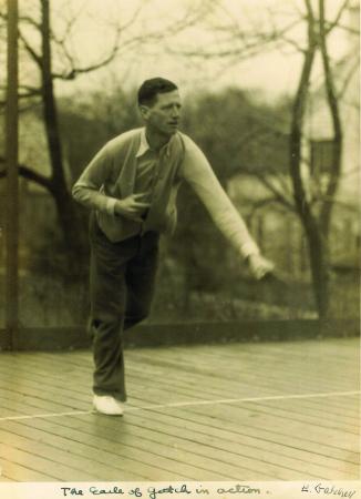 Earle Gatchell on the Cogswell court ca. 1930