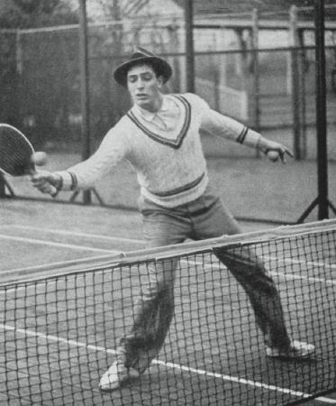 Frank Shields Demonstrating the Drop Shot. He was the grandfather of actress Brooke Shields