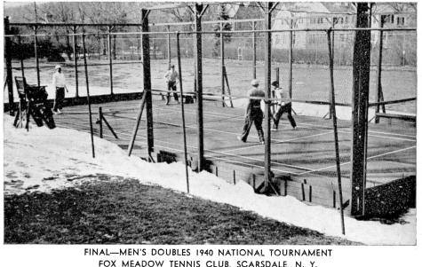 Final of Men's National Championship 1940, Fox Meadow Tennis Club, Scarsdale, NY
