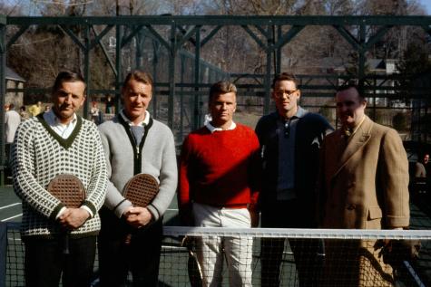 1965 Men's Nationals - From left: Winners - Holmes & O'Hearn, Finalists - Squires, Winpenny, Walter Close