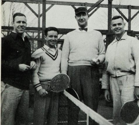 All sizes play, as well as all ages. Don McNeill, Frank Guernsey, Oz Moore, and Roger Wellington.