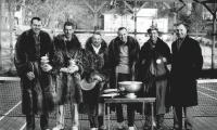 1959 Men's Nationals. Jim Gordon and Bill Cooper (champions) with Jim Carlisle and Dick Hebard (1959 finalists, but champions in 1955 and 1958). 
