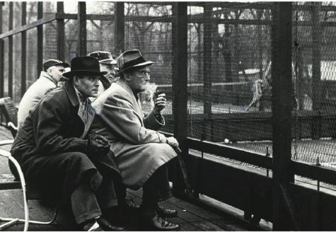 Intently watching the platform tennis action at Fox Meadow Tennis Club, Scarsdale, NY