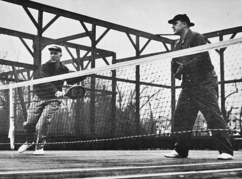 Men's Champions 1956 - George Harrison (left) and Bill Pardoe. They repeated in 1960.