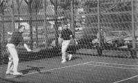1966 Men's Nationals at Fox Meadow Tennis Club, Scarsdale, NY.  Richard Squires and Edward l. Winpenny, Jr.