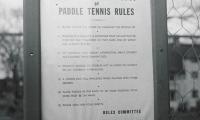 Paddle Rules at Fox Meadow Tennis Club, Scarsdale, NY in 1937
