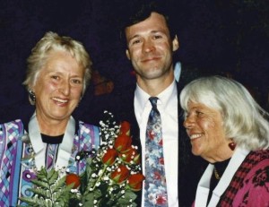 Lucie Bel McAvoy, Tim McAvoy (son) and Nancy Mangan (left to right)