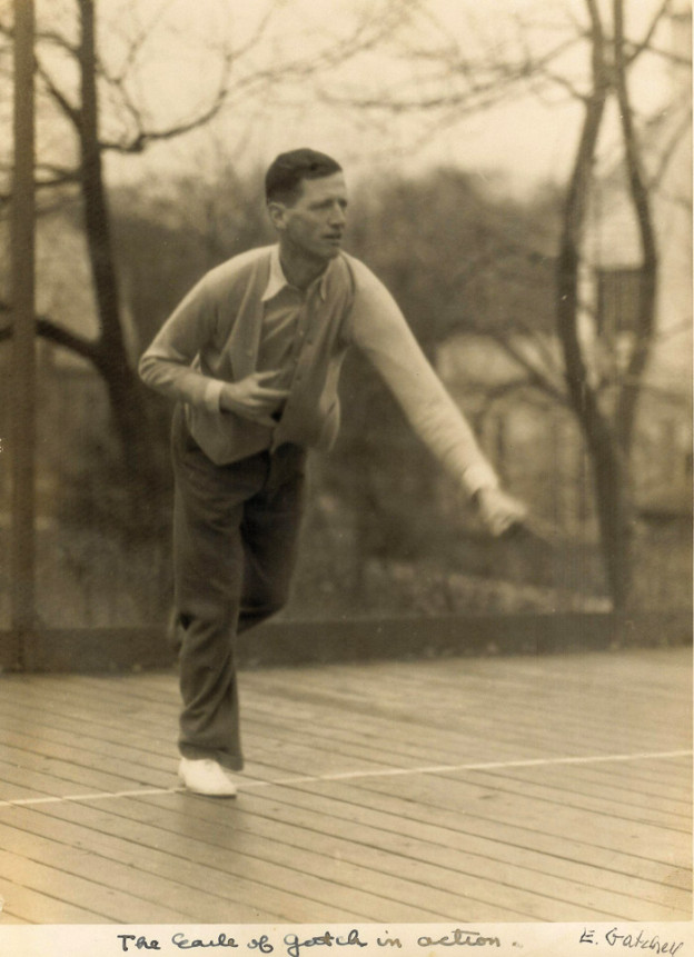 Earle Gatchell on first court.