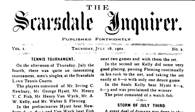 When tennis was the talk of the town - 1901