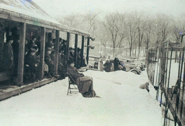 A snowy day didn’t discourage the crowd of spectators at Fox Meadow Tennis Club.