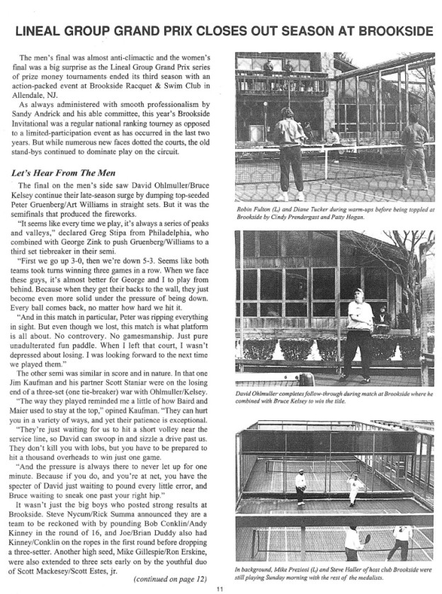 Platform Tennis News, Spring 1995