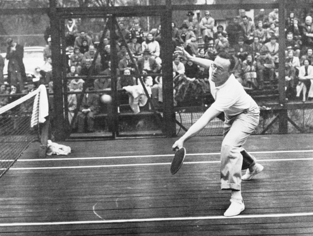 John R. Moses playing at Fox Meadow Tennis Club