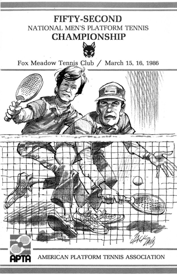 Fifty-Second National Men's Platform Tennis Championships, Fox Meadow Tennis Club, March 15 & 16, 1986