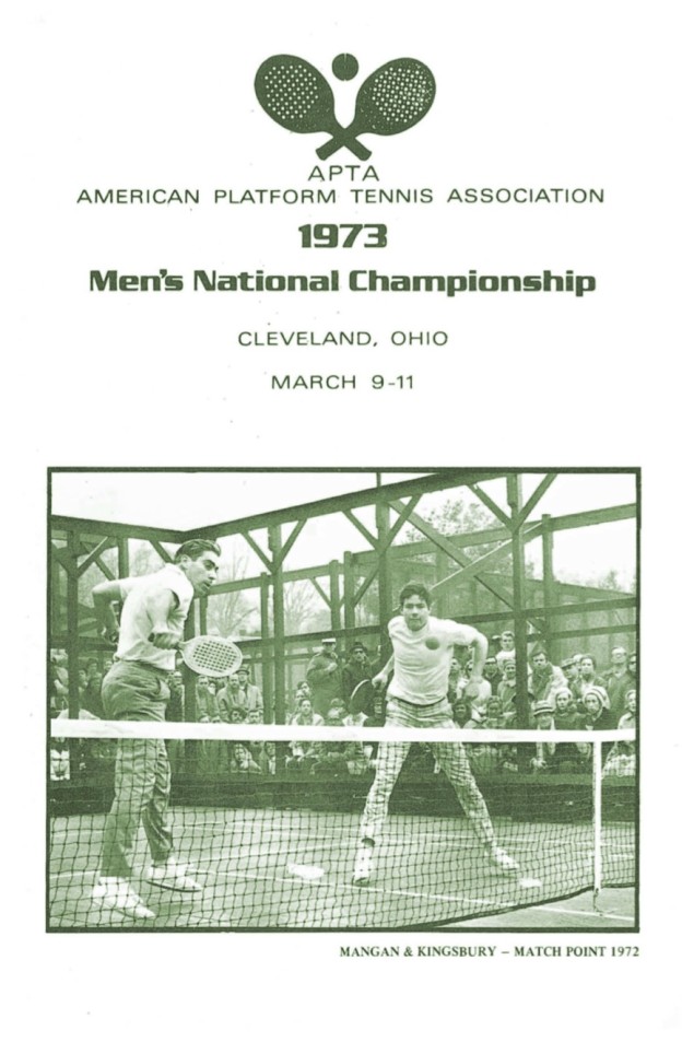 1973 Men's Nationals Program Brochure