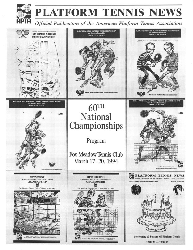 60th National Championships Tournament Brochure, Fox Meadow Tennis Club, March 17 - 20, 1994