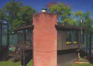 Sixteen 4' x 8' windows make viewing all four courts a pleasure at Fox Chapel Golf Club