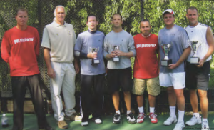 Guy Moore, David Dodge (President of Premier Platform Tennis Courts), Mike Stulac, Mike Marino, Jason Gray, Scott Estes, Mike Cochrane