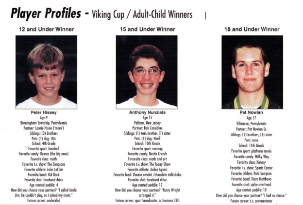 Viking Cup Adult-Child Winners: Hissey, Nunziata and Nowlan